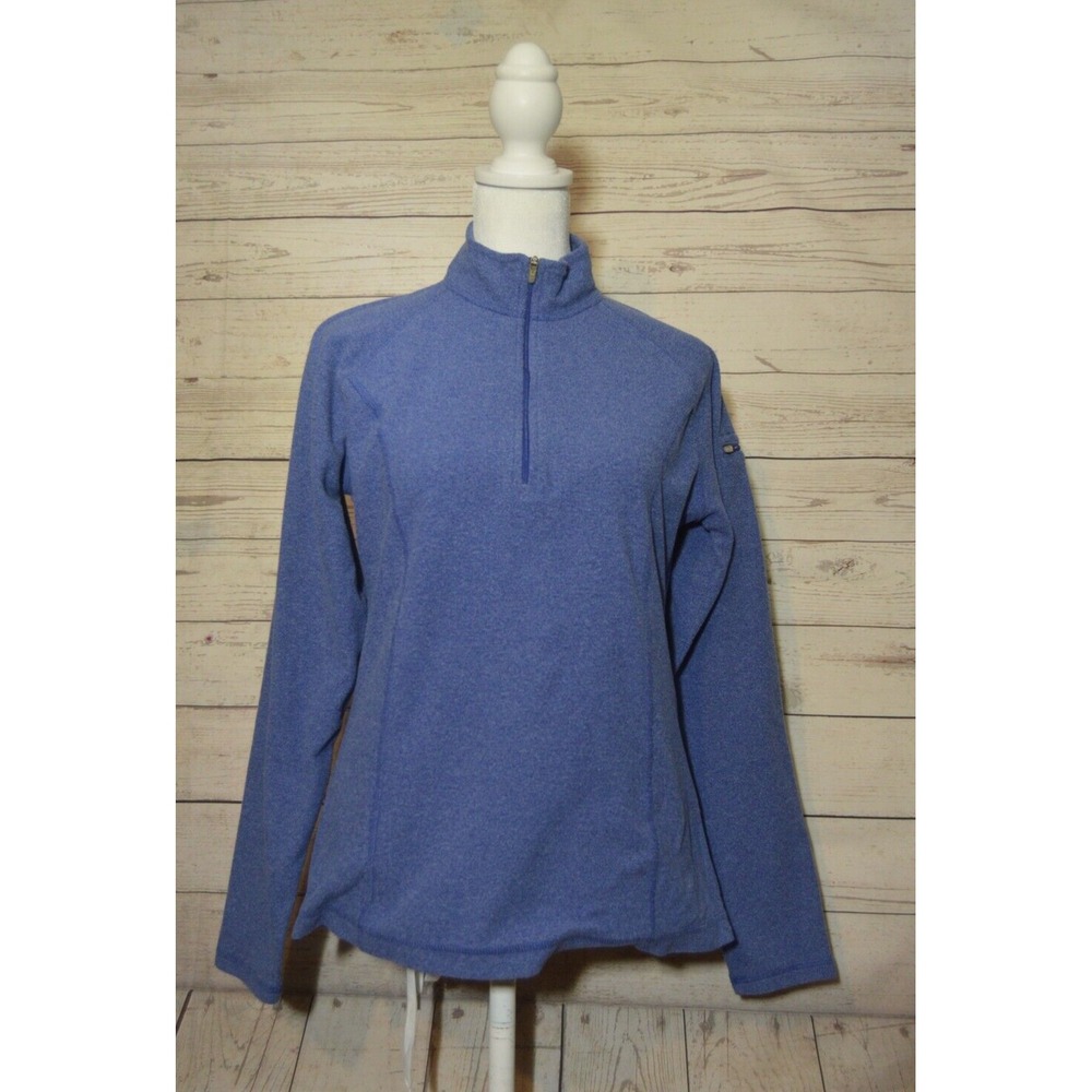 L.L. Bean Women's Size XS Blue Fleece Light Sweater 1/4 Zip Pullover
